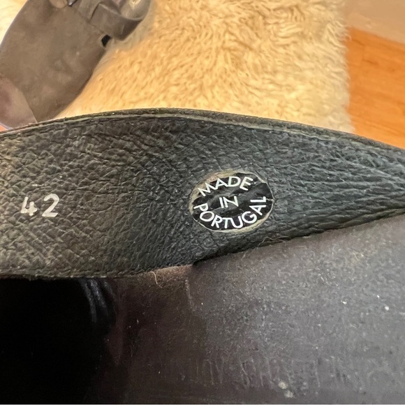 MEPHISTO Black Suede Open Toe Slip On Sandals. Size 42 - Picture 6 of 7